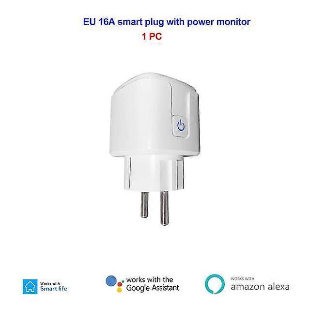 16A EU Smart Wifi Power Plug with Power Monitor