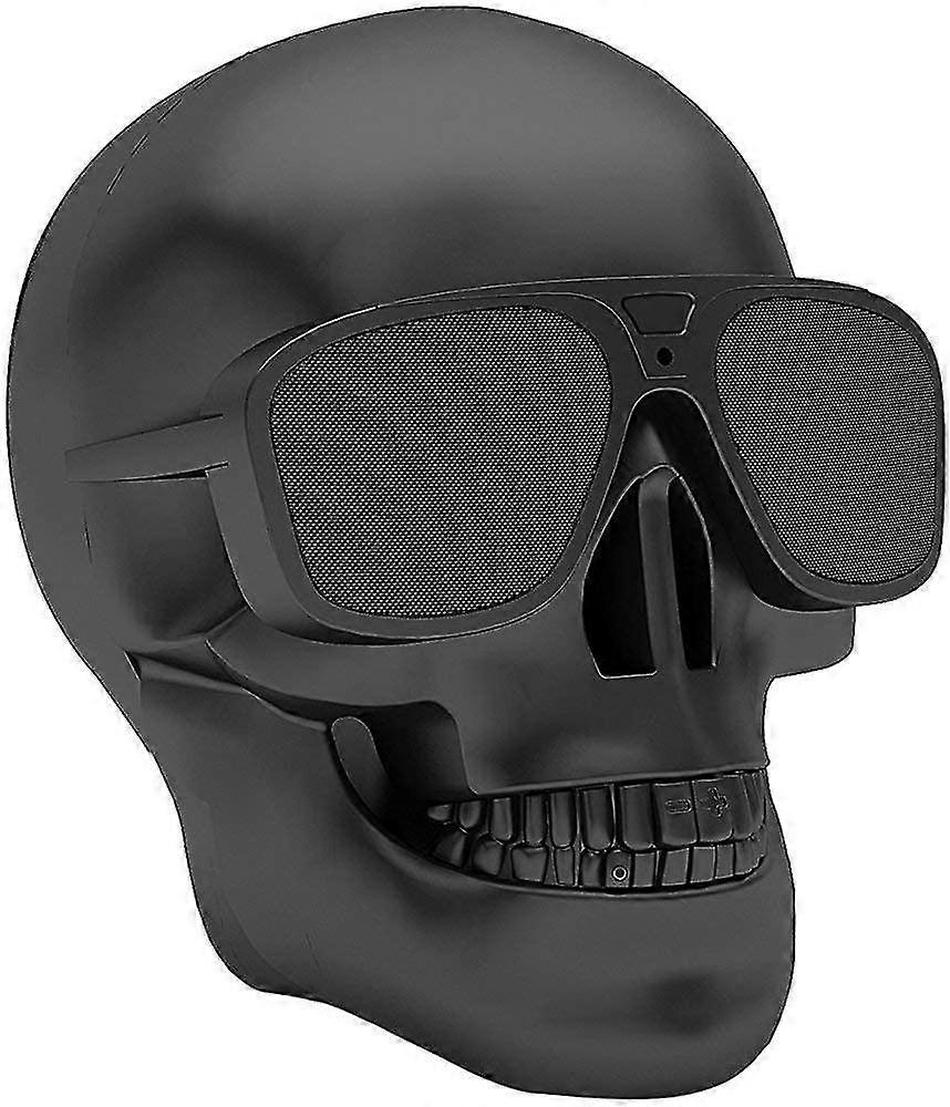Altoparlanti Bluetooth Skull, altoparlante wireless portatile microfono incorporato, altoparlante stereo per bassi dal design creativo fresco