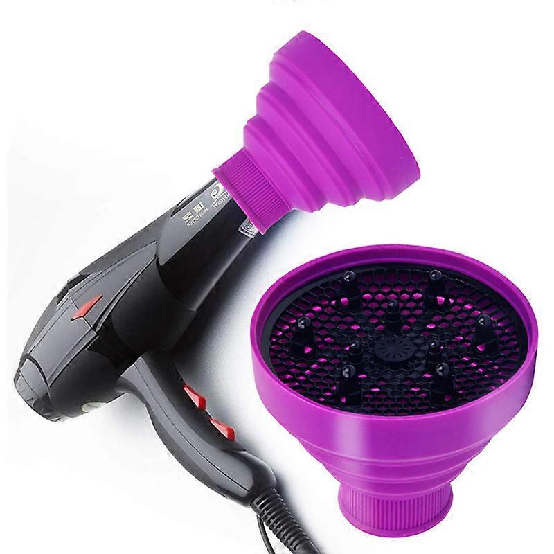 Universal Foldable Hair Dryer Diffuser Accessories - Purple 13.8*11.5cm