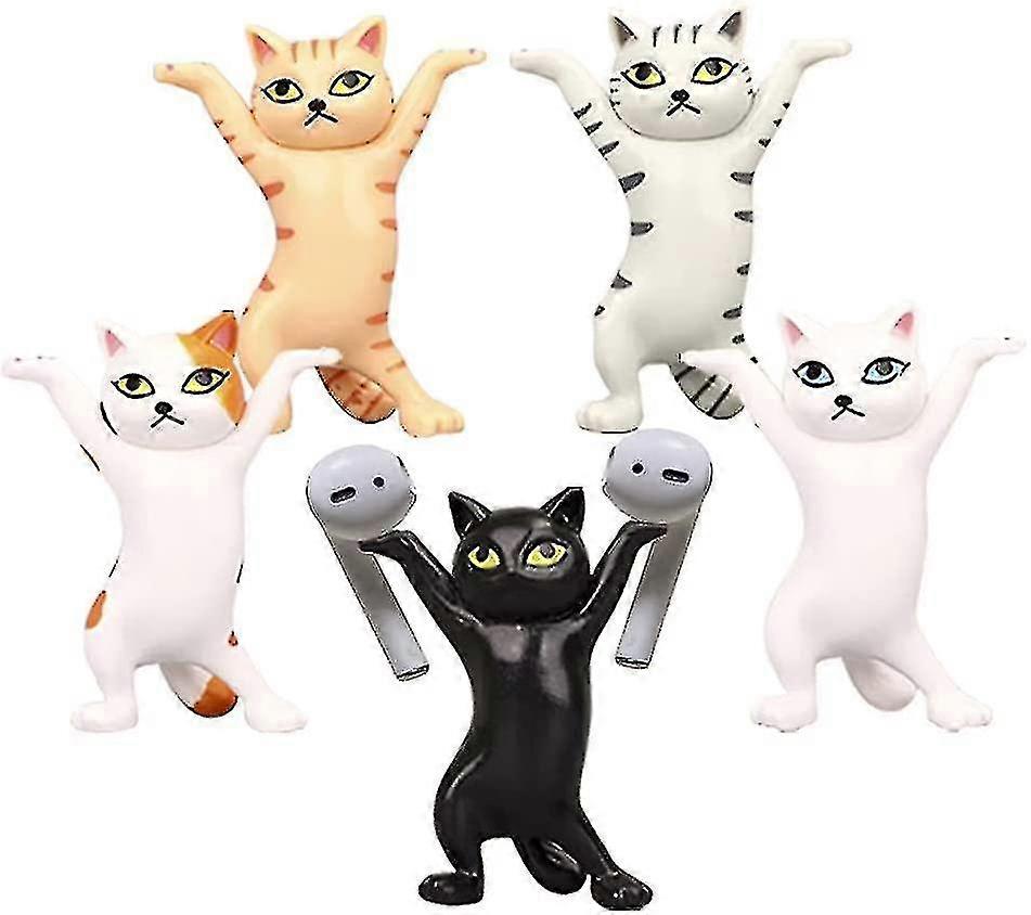 5 X Dancing Cats And Pen Holder, Storage Box