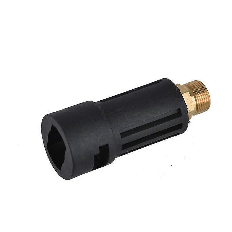 High pressure cleaning gun adapter with M22 quick connect male connector