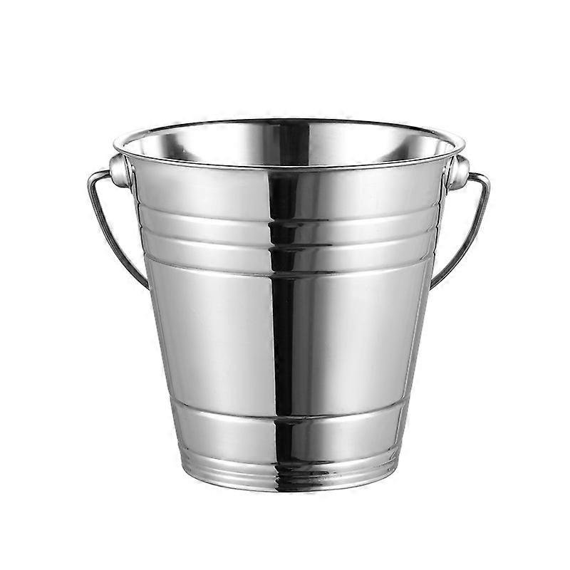 Large Bucket Stainless Steel Champagne Beers Bucket Wine Chiller With Handle