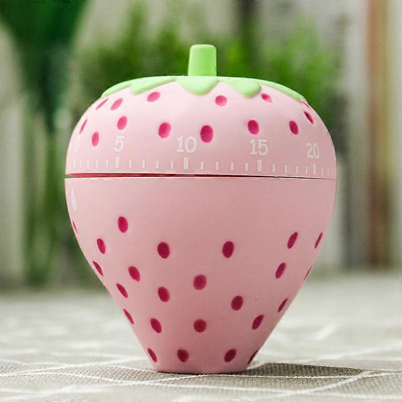 Cute Fruit Kitchen Timer Kawaii Strawberry Shape Time for Kitchen Home Desktop Alarm Decoration
