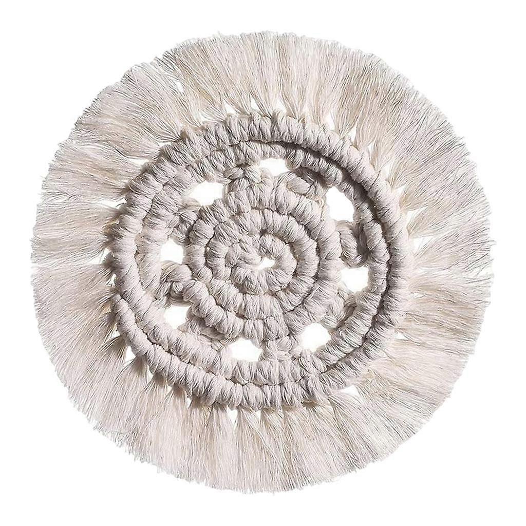 Handmade Braided Cup Mat Macrame Coasters Pad Table Mat Cotton  Style 3
