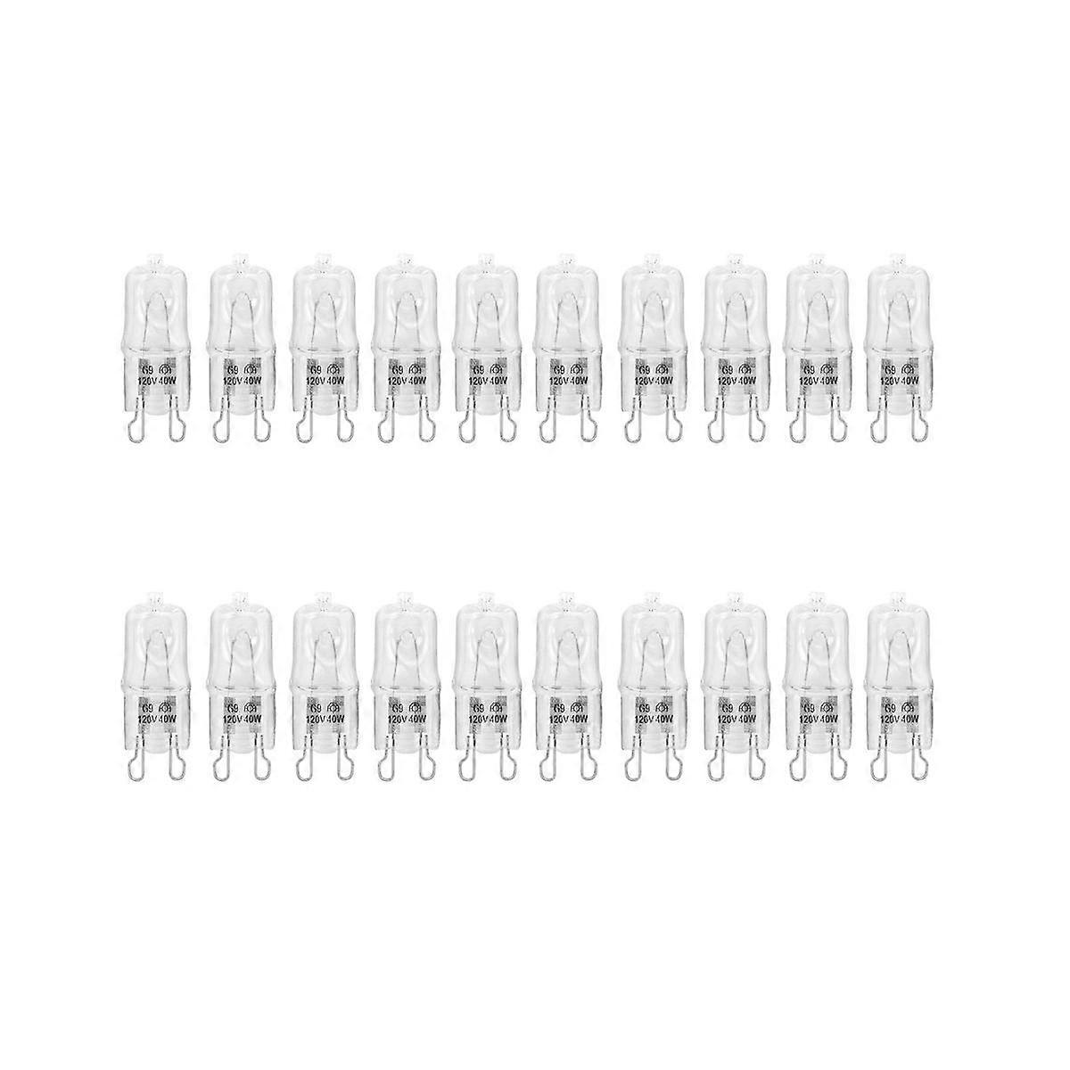 G9 Oven Light High Temperature Resistant Durable Halogen Bulb Lamp for Refrigerators Ovens Fans 40W