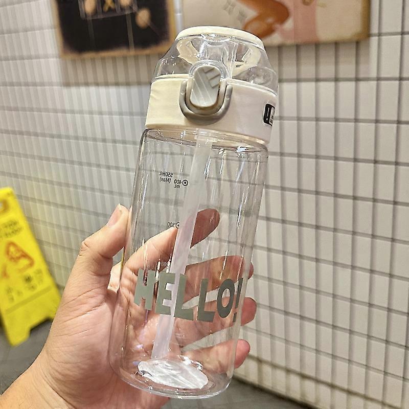 Portable Large Capacity Plastic Cups 550ml White