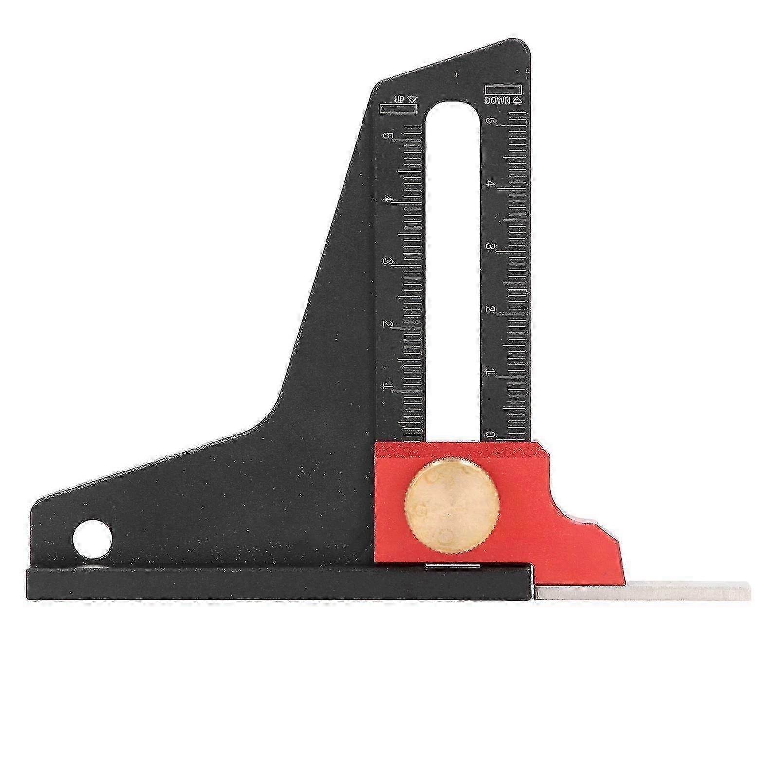 Aluminum Alloy Depth Measuring Ruler Woodworking Table Saw Height Gauge