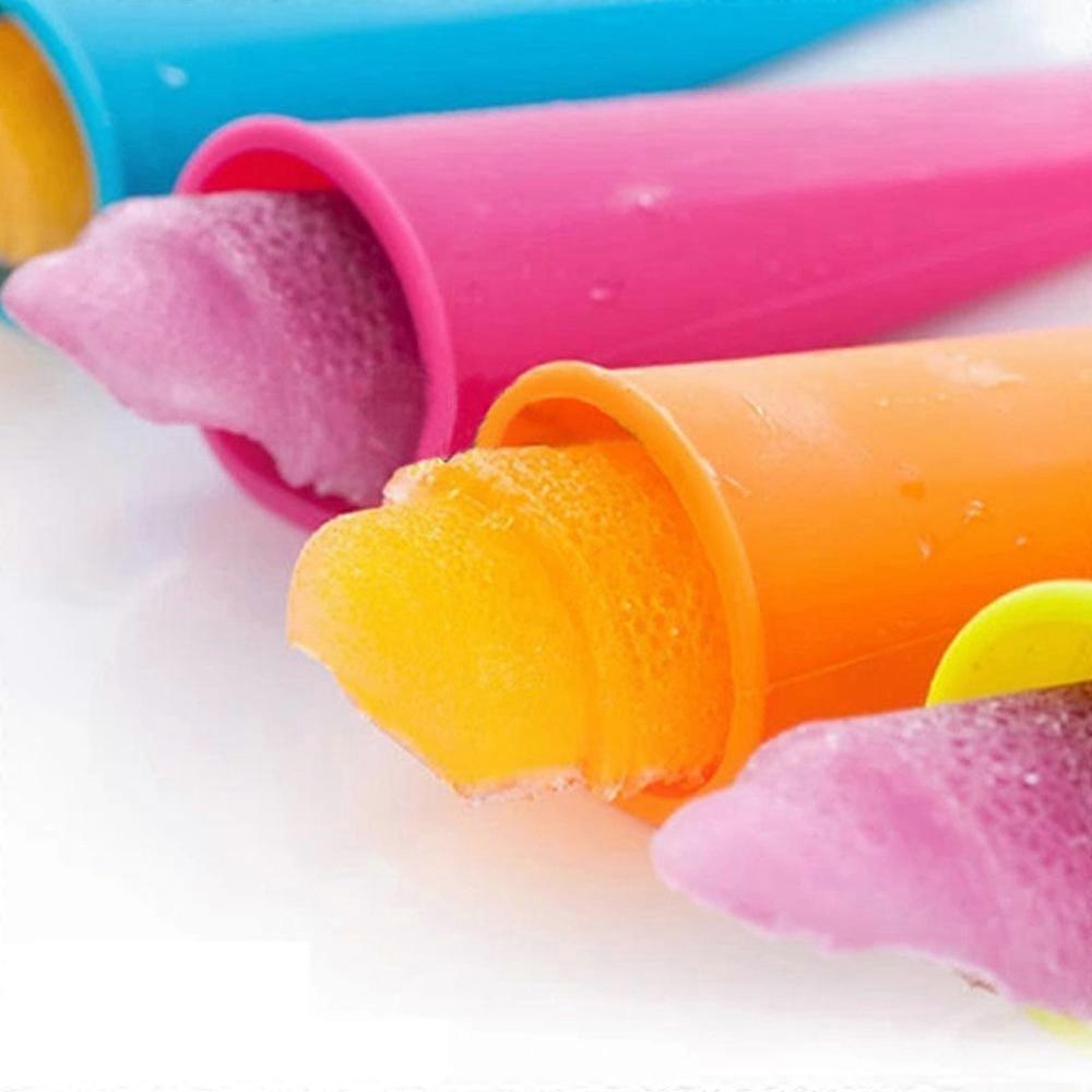 6x Silicone Push Up Frozen Stick Ice Cream Yogurt Jelly Lolly Maker Mould