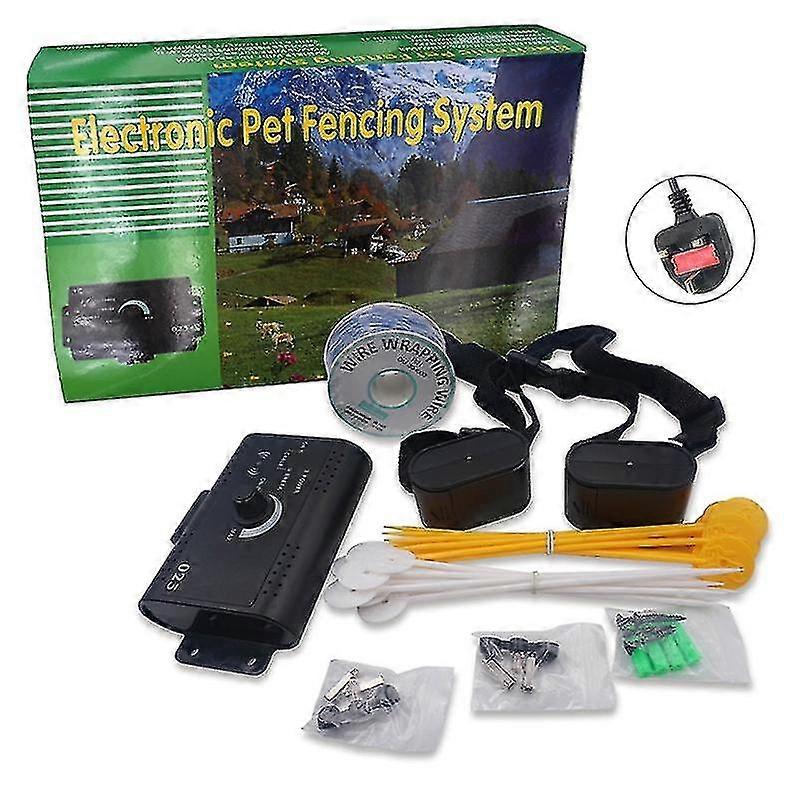 Electric Dog Fence Professional Dog Fence System With 300 Meters Boundary Wire Adjustable Control Range Up To 1.2 Acres