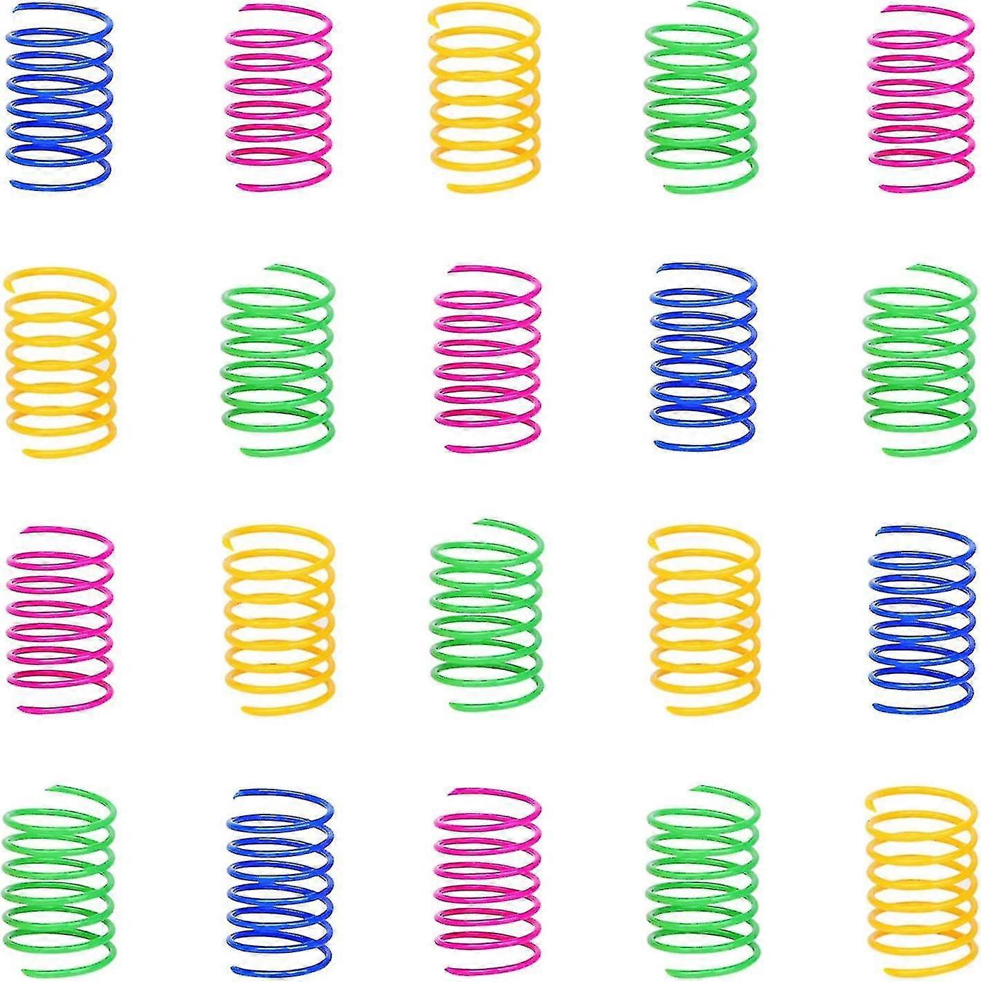 100 Pack Cat Spring Toy, Interactive Cat Toy, Lightweight Durable Plastic Gift