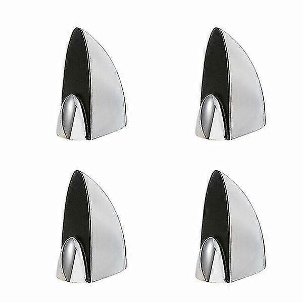 4 Shelf Polished Chrome Glass Stand Clip Bracket Kit
