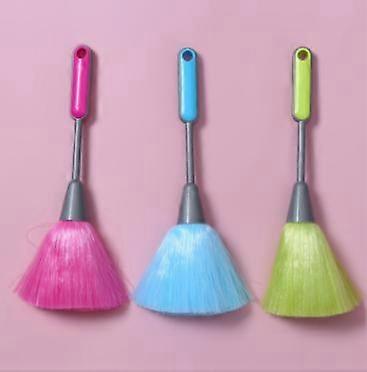 Fluffy Microfiber Delicate Kitchen Duster Laptop Keyboard Brush Computer Screen Cleaner Tool Mini Dusting Wand - Blue Green Pink