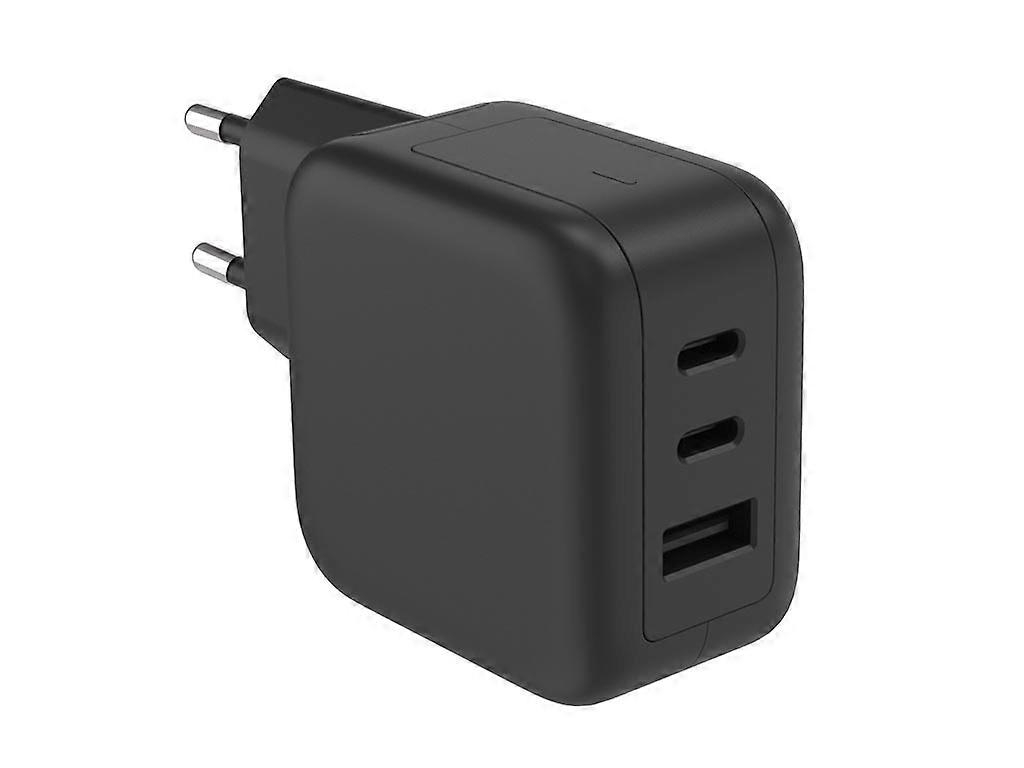 Caricabatterie rapido universale GaN HQ-Power, 1x USB-A QC e 2x USB-C PD, per iOS/Android