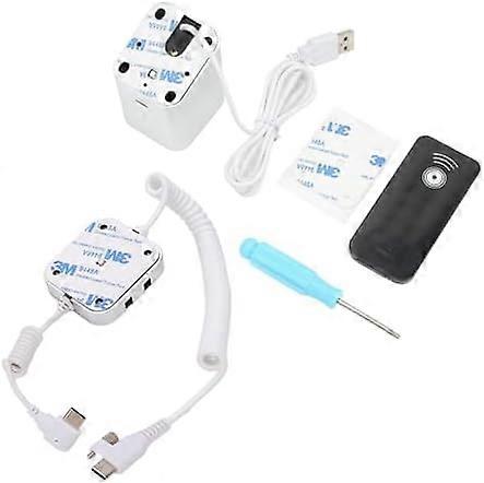 Anti-theft Security Mobile Phone Display Stand, Aluminum Alloy Mobile Phone Holder with 95120dB Security Alarm and Charging Function, for(Type C -40db