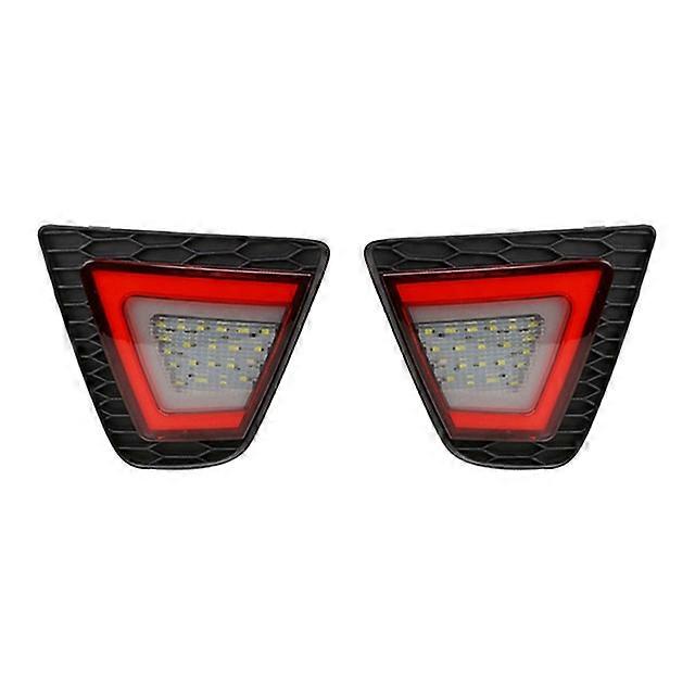 2Pcs For Honda Jazz Fit 2014 2015 2016 2017 Led Rear bump reflector lights with Driving Braking Turning Reversing lamp