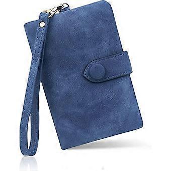 Small Women's Wallet Leather Double Fold Multi Card Manager Women's Watch Wallet