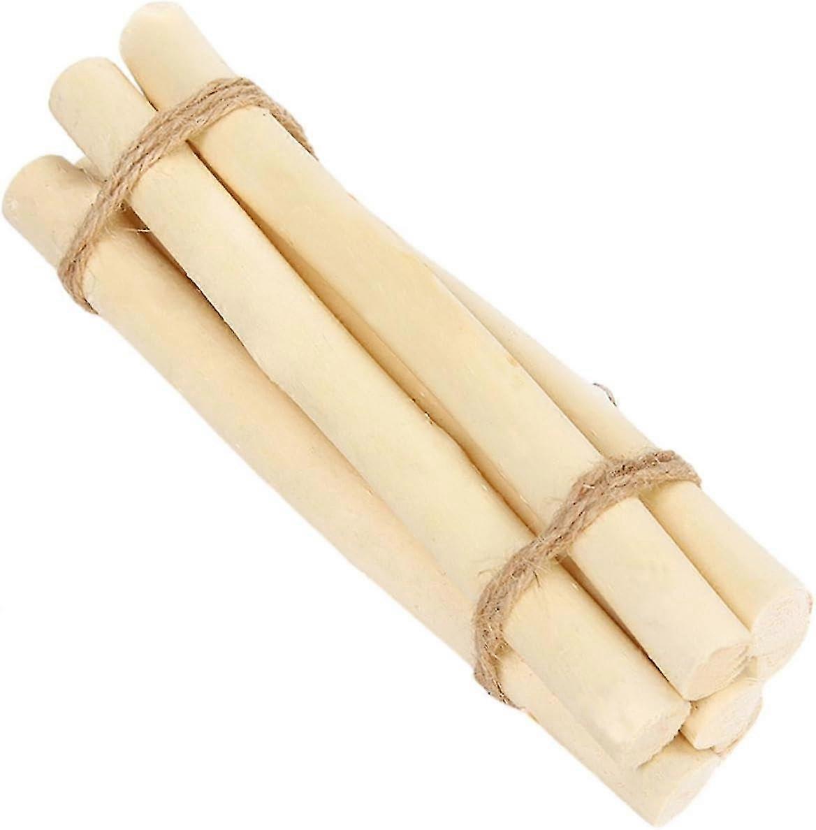 7PCS 30cm White Thick Wood Branch Sticks for DIY Crafts School Projects
