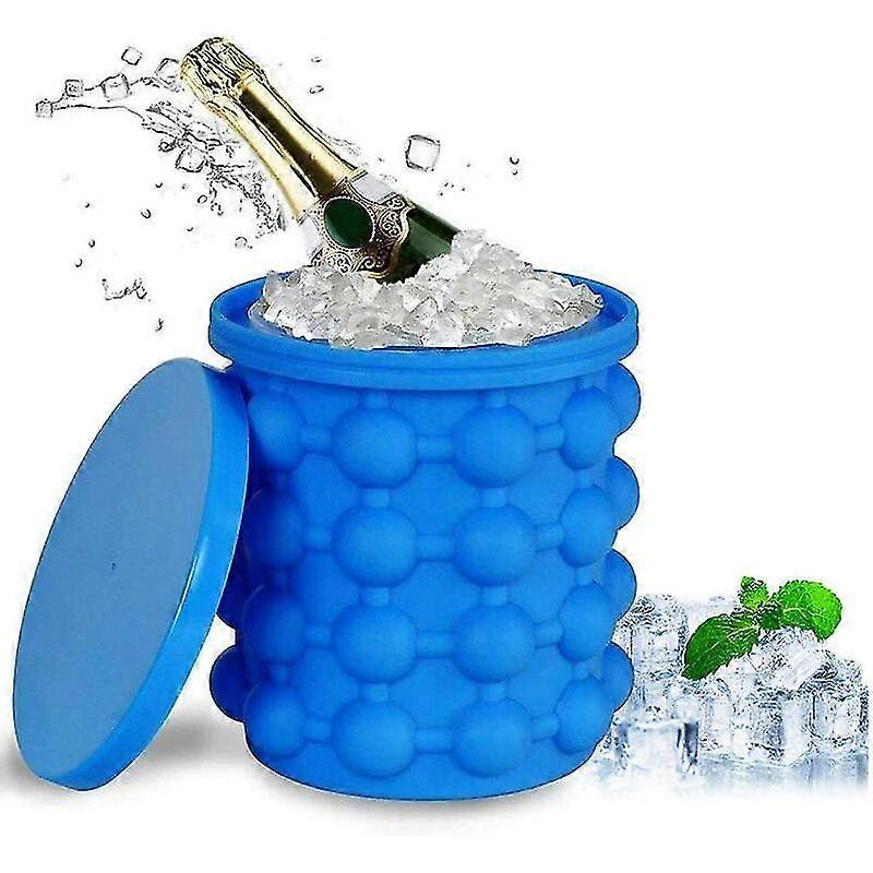 Eiswrfelschale, Magic Ice Cube Ice Cube Maker Silikon Eiswrfeleimer Eiswrfelform Mit Deckel Ice Genie Sparen Sie Platz Fr Aperitif Diy Schokolade Whis