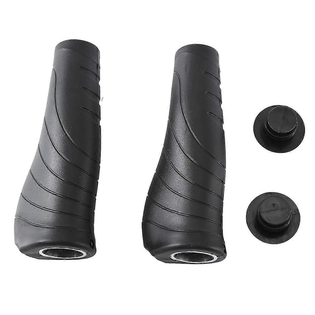 Bicycle Grips 2 Long Handlebar 22.2mm Rubber Casing Sheath Hand Rest Bar End Lock Swivel Handle D8 D18