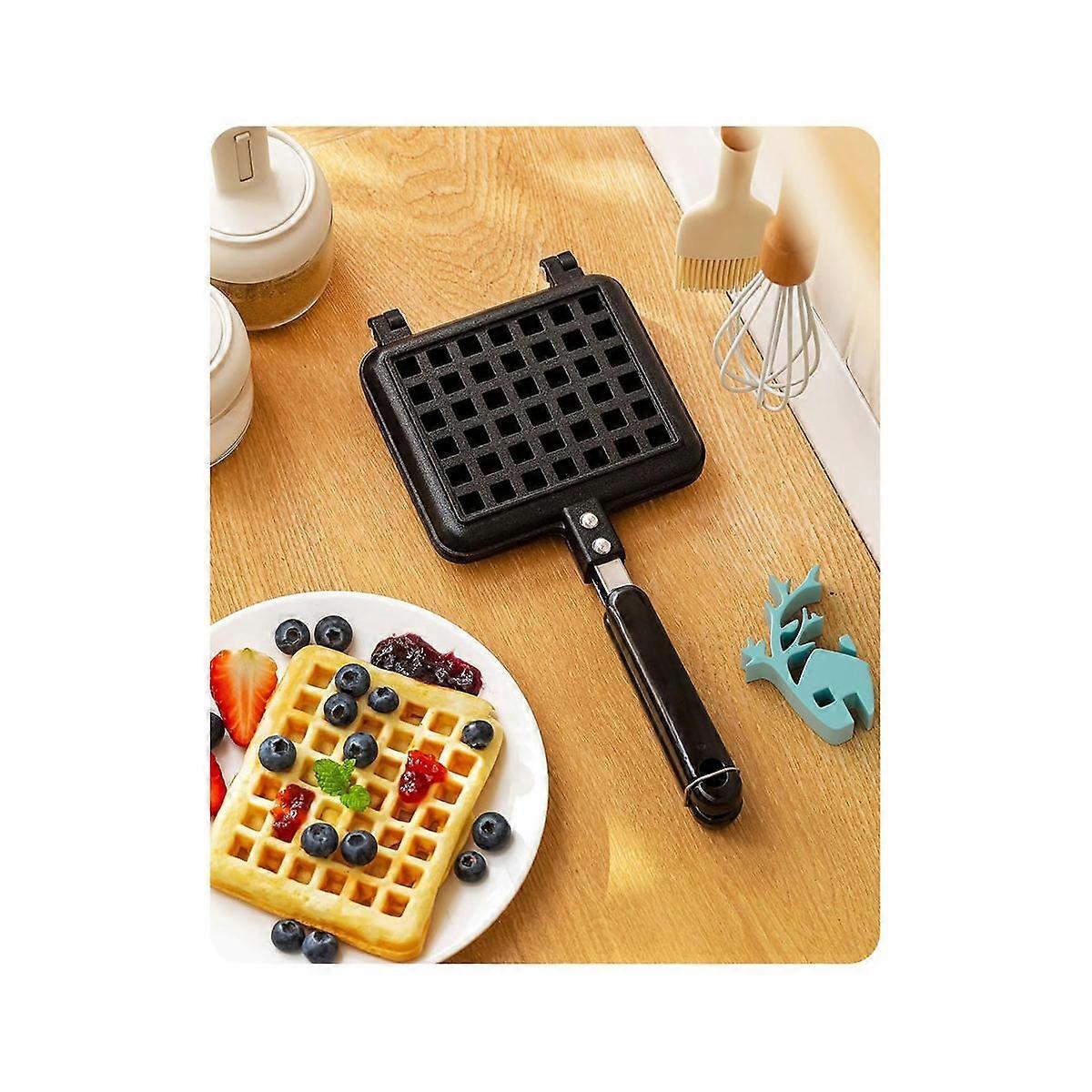 Waffle Iron Plates, Deep Fill Non-Stick Aluminum Alloy Traditional for Easy Clean A