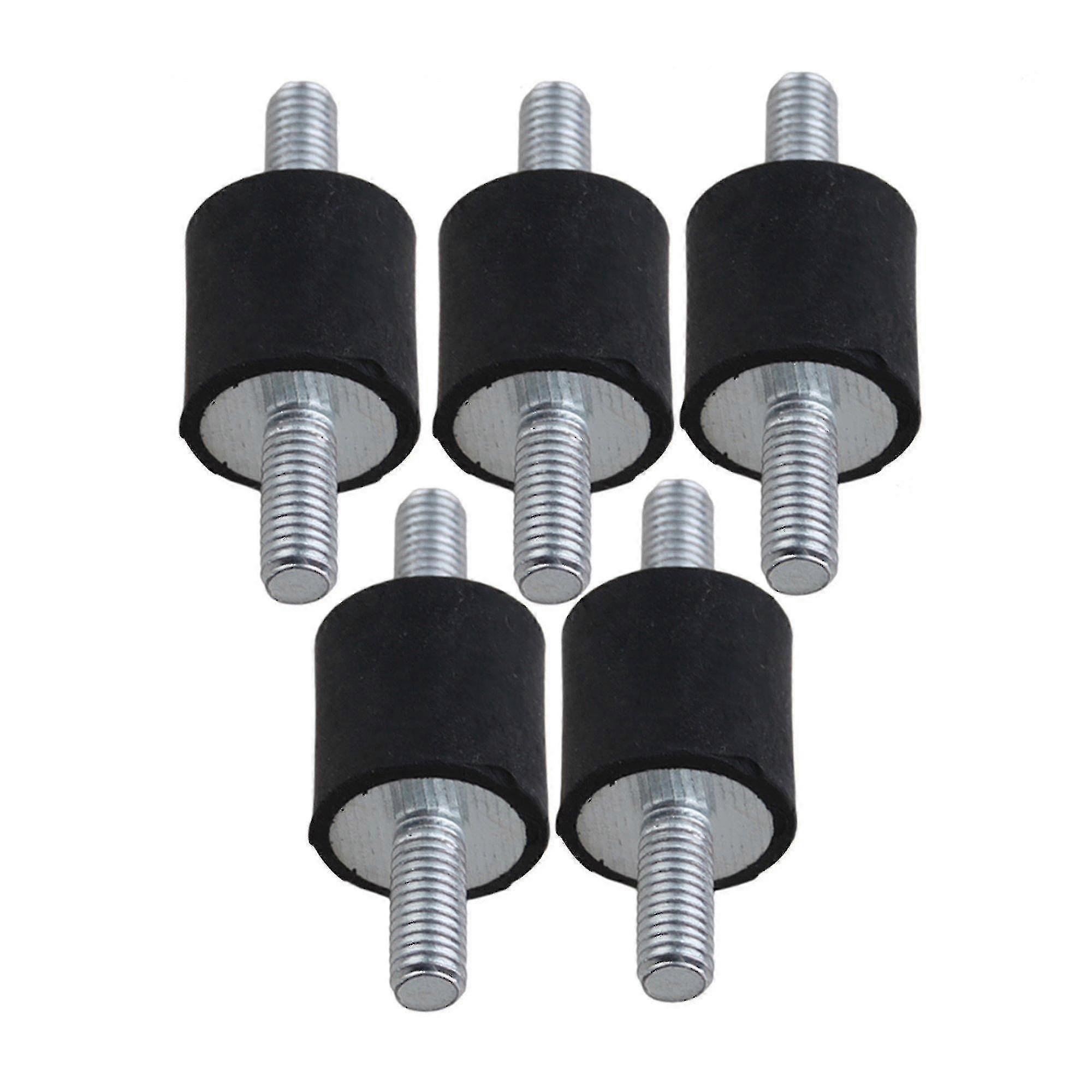 5pcs M5橡胶双端螺丝防振安装静音块用于泵