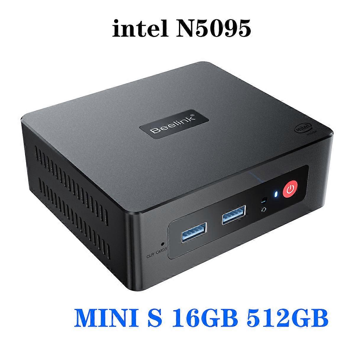 Mini S 11. Generation N5095 Mini-PC Windows 11 DDR4 8 GB 128 GB SSD Mini-PC-Gamer VS U59 GK MINI GK3V J4125 Beelink