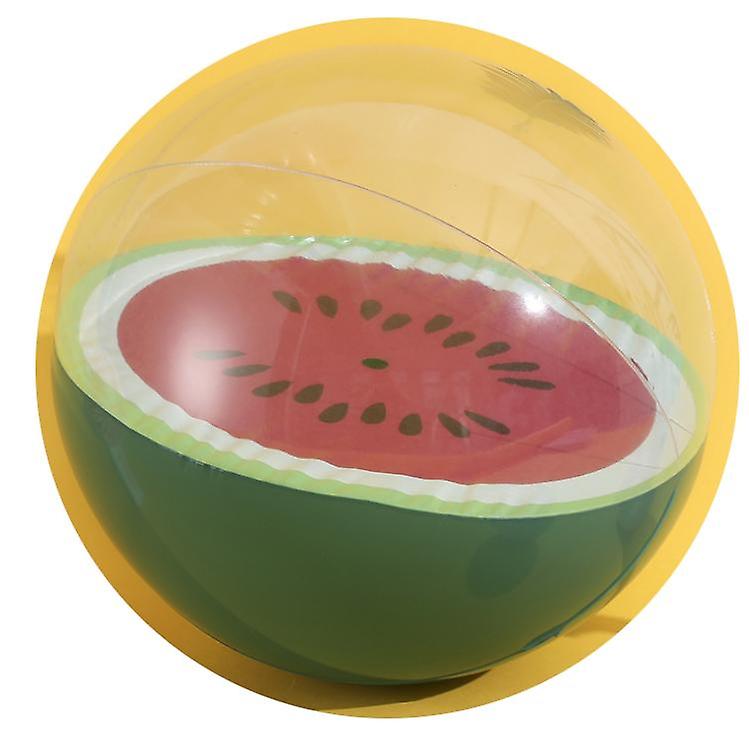 2pcs Inflatable Beach Ball Watermelon Pattern