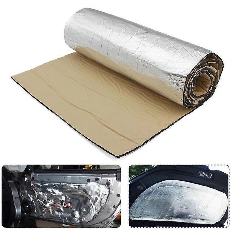 Sticker in soundproofing aluminum leaf for car hood, engine firewall, soundproofing, noise insulation, thermal polymers, 7mm, 1000mm x Bloody MM