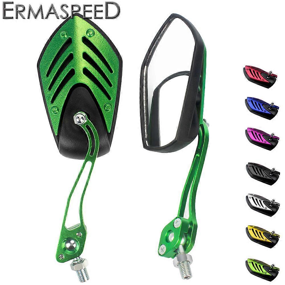 QX Motorcycle Bike Rear View Mirrors Universal Adjustable 22mm Handlebar Side Rearview Mirrors For Scooter E-bike Accessories