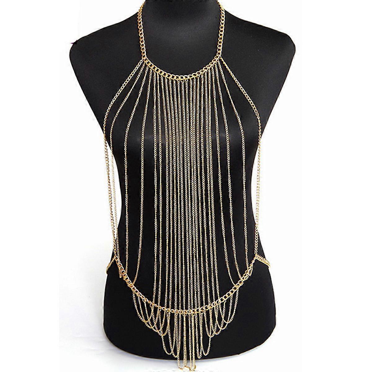 Multi-Layer Tassel Complex Exaggerated Body Chains for Women and Girls