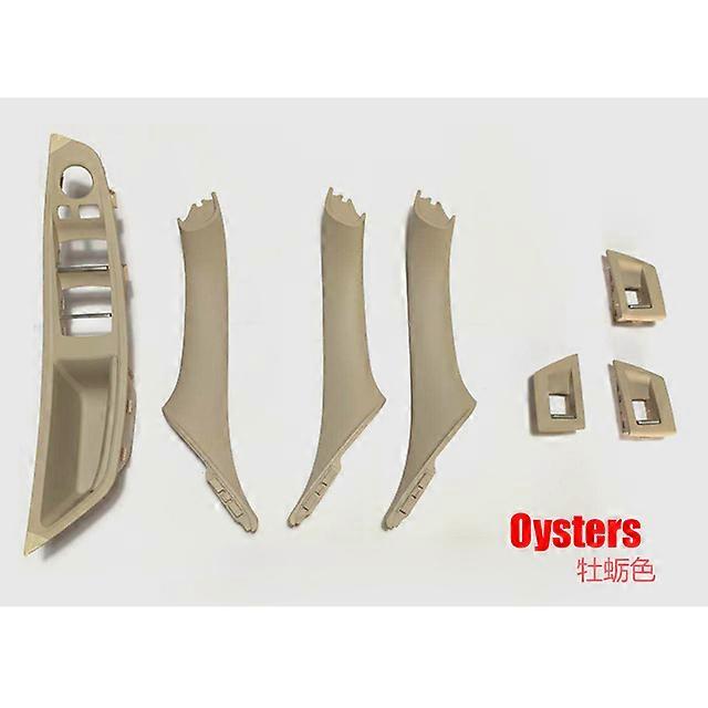 Conduite à gauche LHD pour BMW Série 5 F10 F11 Gris Beige Noir Intérieur De Voiture Poignée Intérieure De Porte Panneau De Garniture De Traction Couvercle