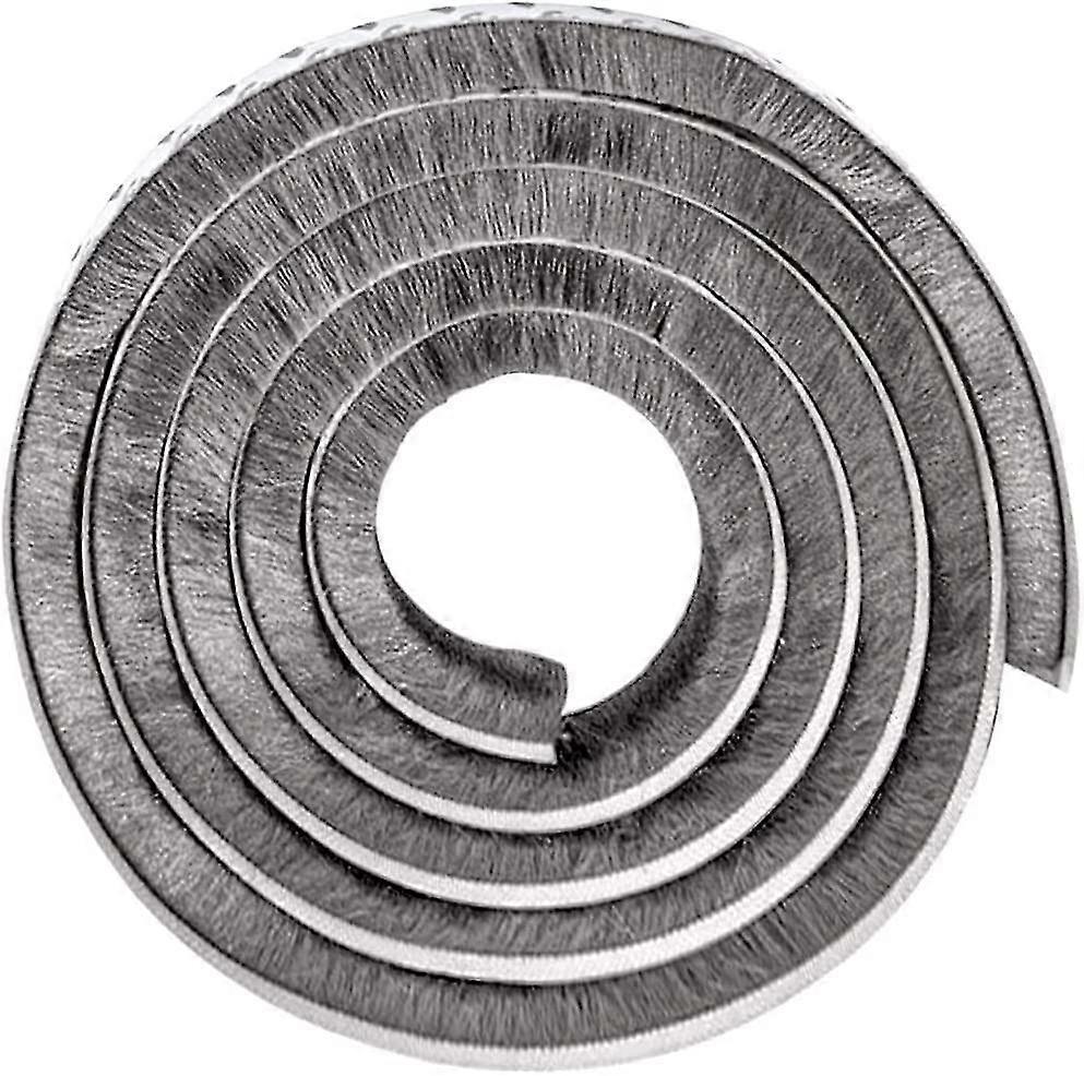 Door Seal Window Seal Insulation Garage Door Seal Self-adhesive Sealing Strip, Gray 10m