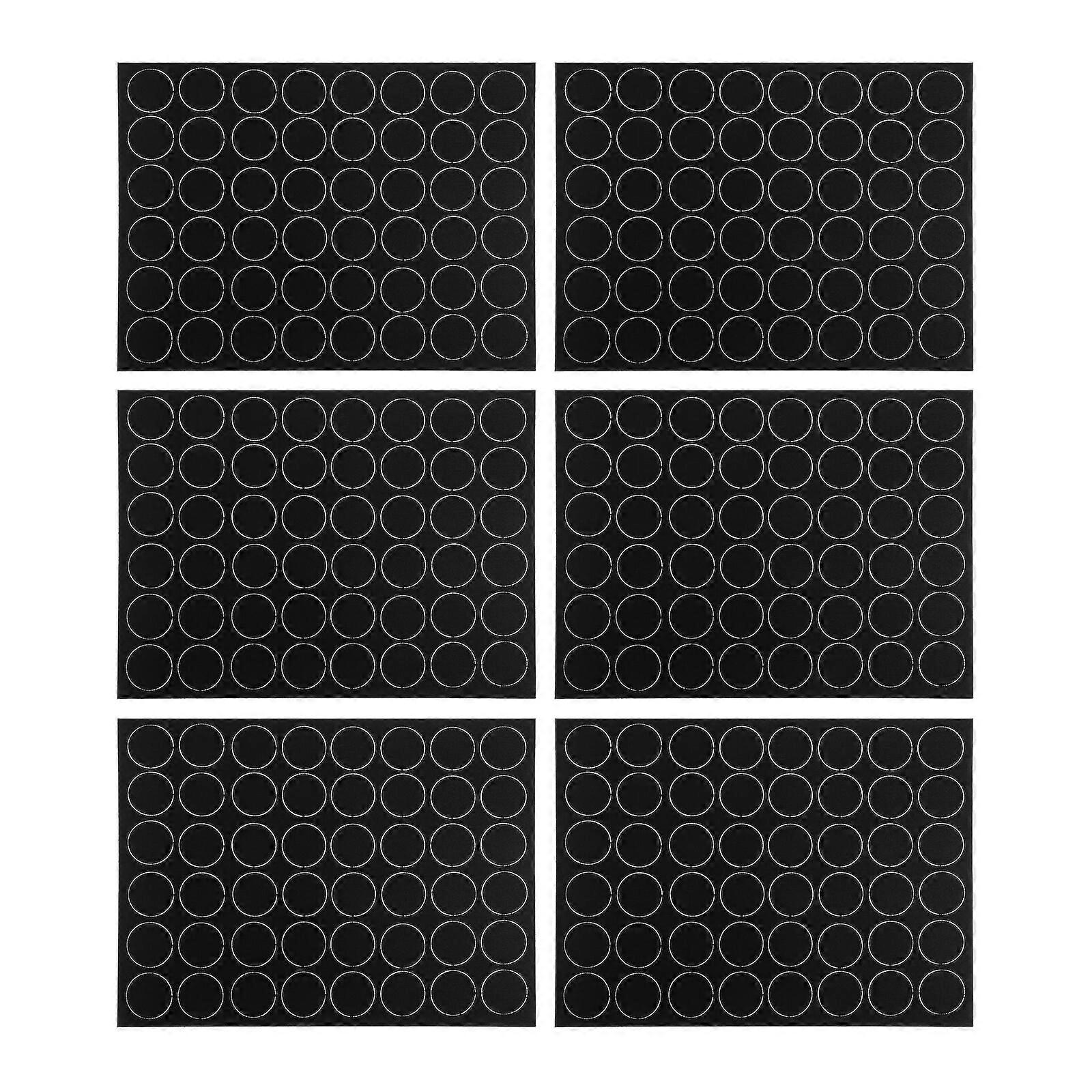 6 Sheets of Clothes Dot Pads Self-Adhesive Circle Patches Clothing Repairing Dot Stickers Clothes Patches