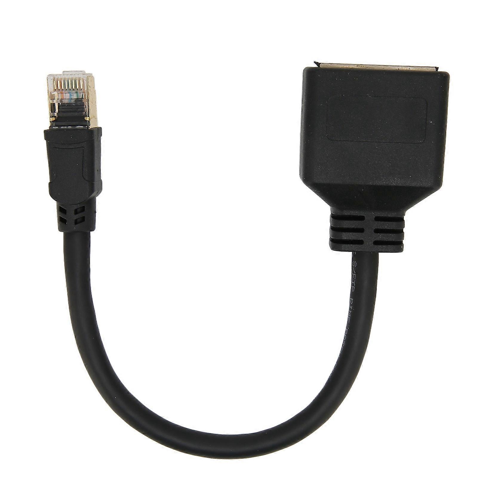 RJ45 Ethernet-adapterkabelforlængelse 1 til 2 port Fremragende forbindelse Transmissionssplitteradapter kompatibel med hjemmekontoret