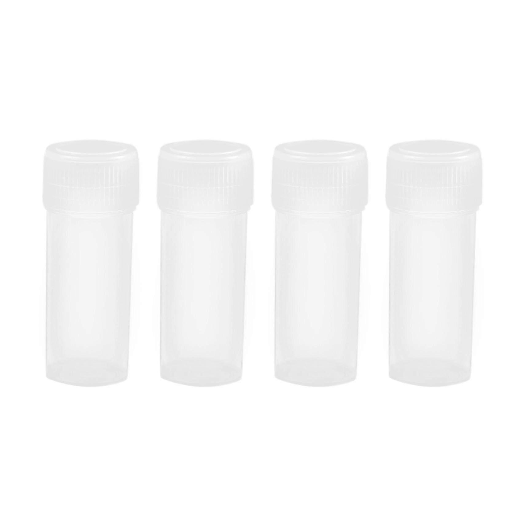 200 Pcs 5ml Plastic Potable Mini Clear Storage Case Vial Storage Container