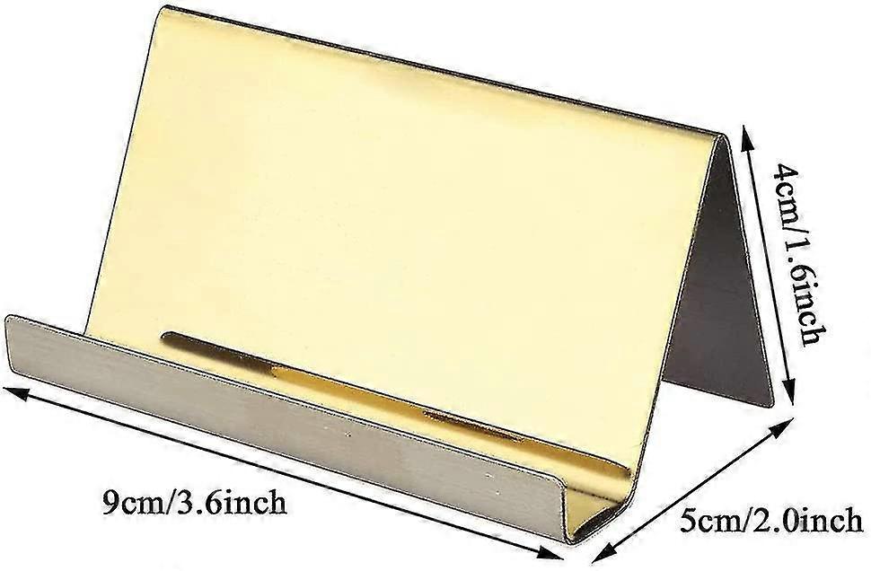 2PCS الفولاذ المقاوم للصدأ بطاقات العمل حامل بطاقة عرض حامل دائم الفولاذ المقاوم للصدأ