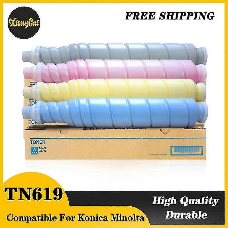 high quality1pc Tn619 Tn Cmyk Oner Cartridge For Konica Minolta C 1060 1070 2060 2070 3070 3080 C1060 C1070 C2060 C2070 C3070 C3080