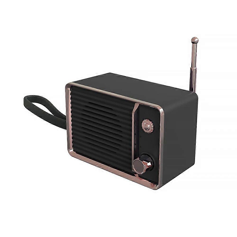 Retro Radio Vintage Bluetooth Pink Speaker Wireless Stereo Speakers, Portable Speakers with Powerful Sound TF Card