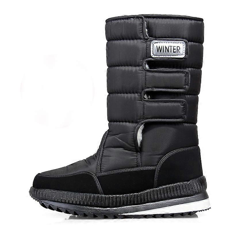 Men's Snow Boot Insulated Waterproof Slip On Comfortable Winter Boot