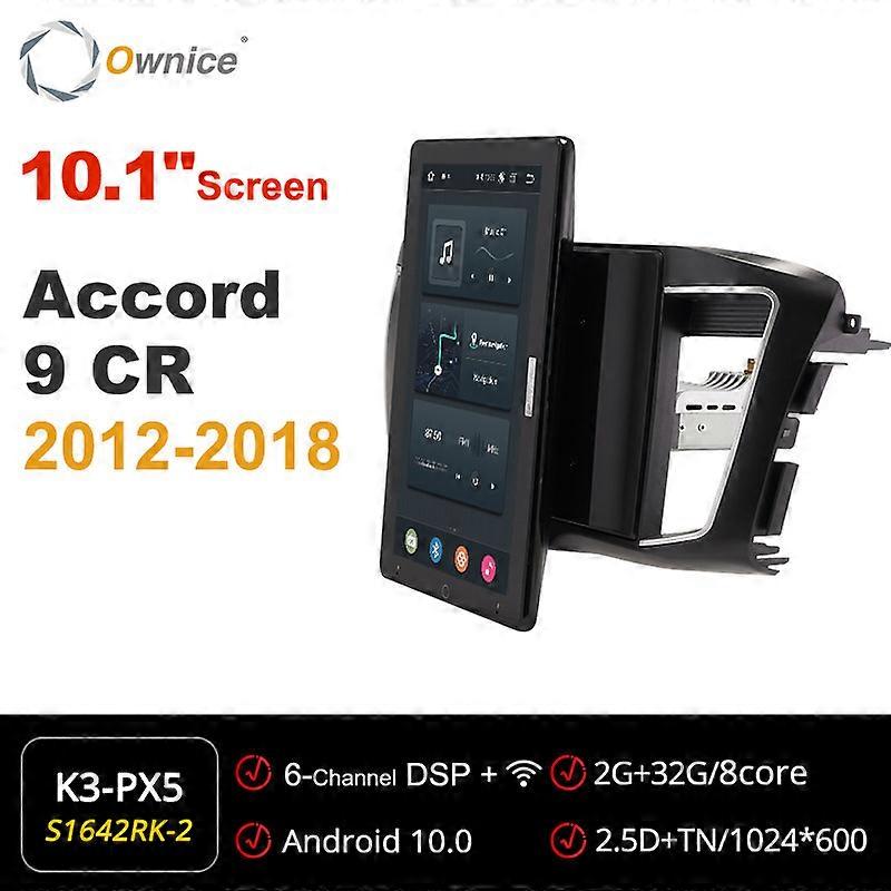 Tesla style PX6 13.3inch Android 10.0 Car DVD Player navigation GPS Auto Rotatable Stereo Radio For Honda Accord 9 CR 2012-2018