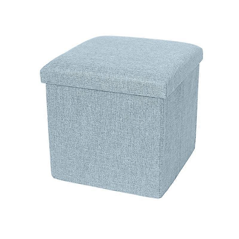 Storage Box Strong Load Bearing Capacity Foldable Fabric Versatile Storage Ottomans Cube Seat for Home Qinhai