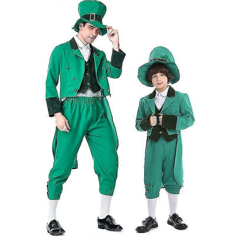大人の子供のための聖パトリックの衣裳の緑のレプラコーンのCosplayカーニバルの衣裳