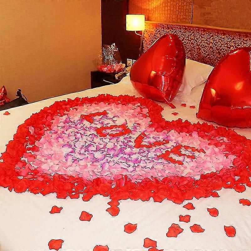 1000 Stück Seide Rosenblätter Künstliche Rosen geschmacklose Simulation NEU