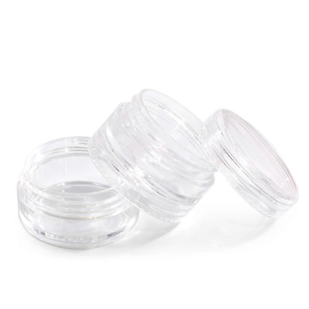 Cosmetic Containers 5 Gram Size Clear Empty Pot Jars Eyeshadow Container Lot Container Bottle(10pcs, Transparent)