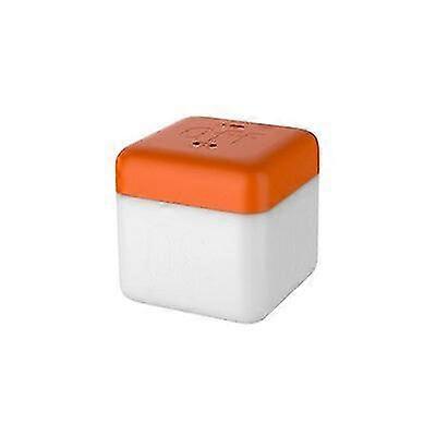Usb Charging Led Timing Lamp Square Shape Bedside Table Night Light-orange
