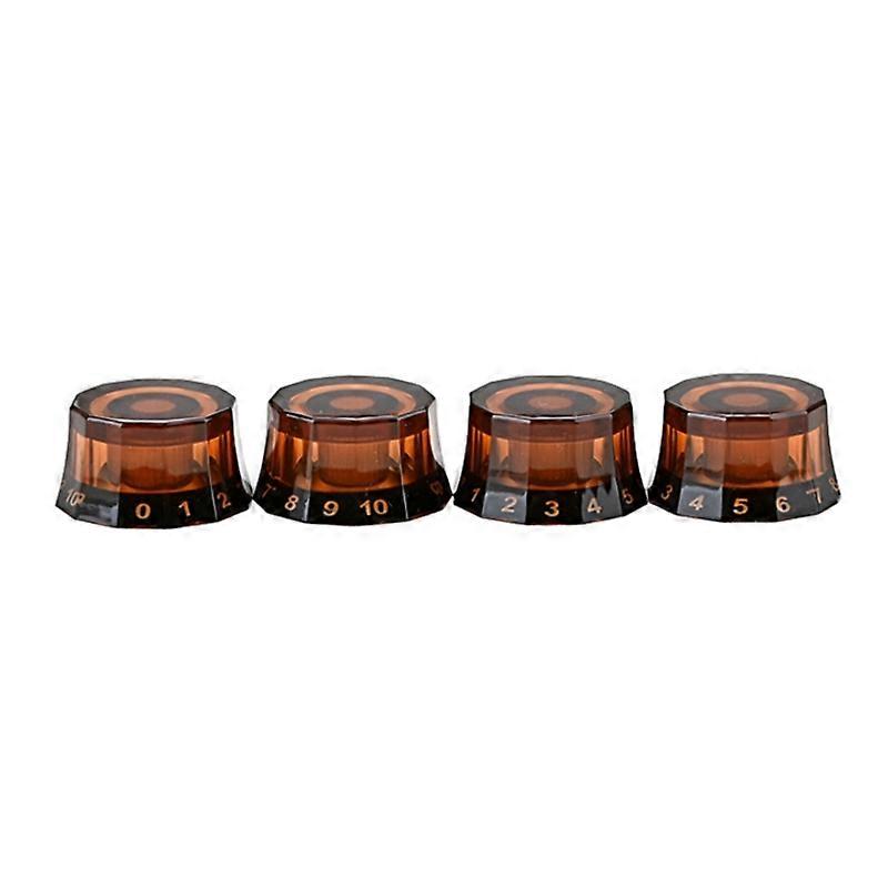 4Pcs Electric Guitar Top Hat Knobs Speed Volume Tone Effect Pedal Control Knobs