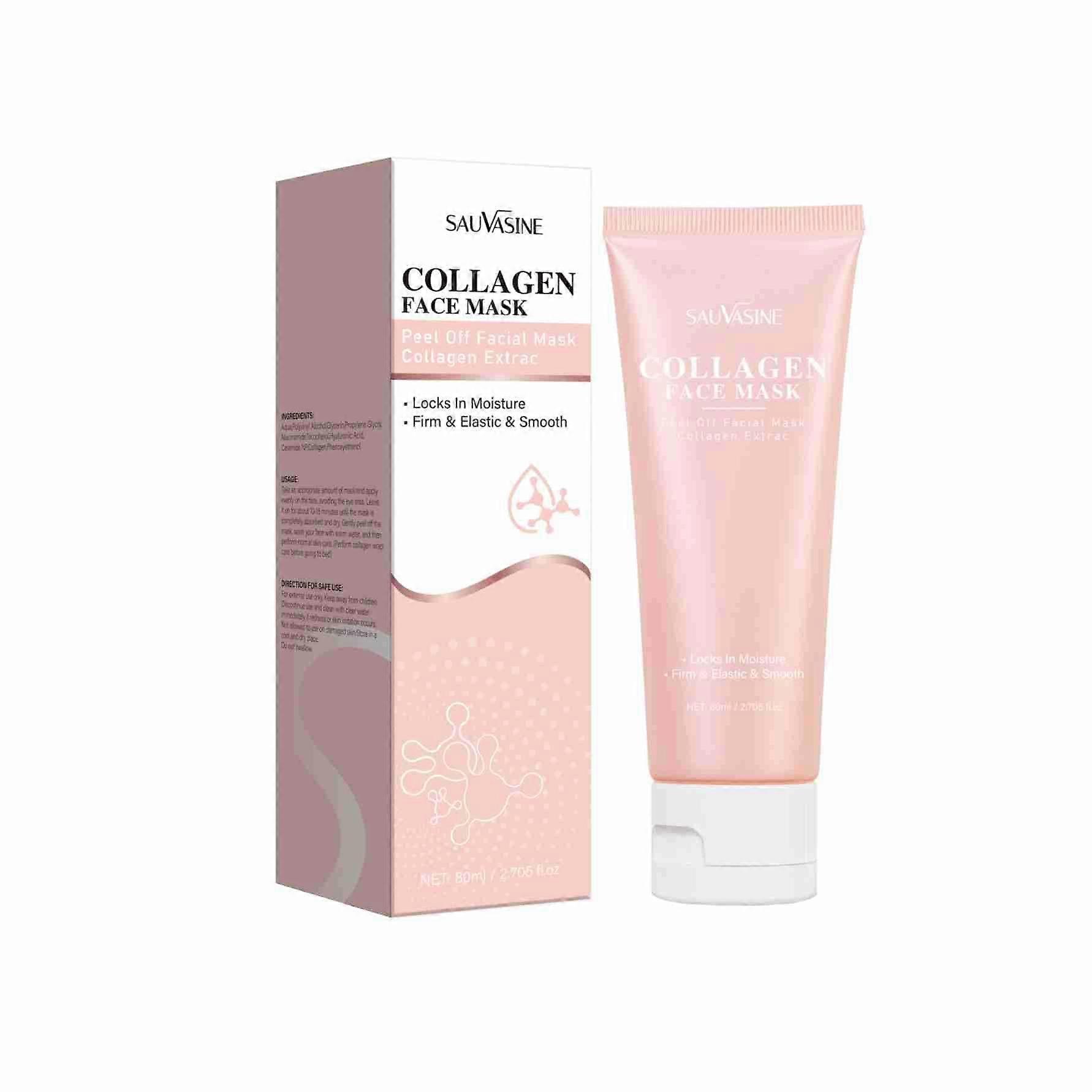 Collagen Night Wrapping Mask Peel-Off Overnight Collagen Face Mask - Deeply Hydrates & Firming & Glowy - Reduce Sagging & Wrinkle