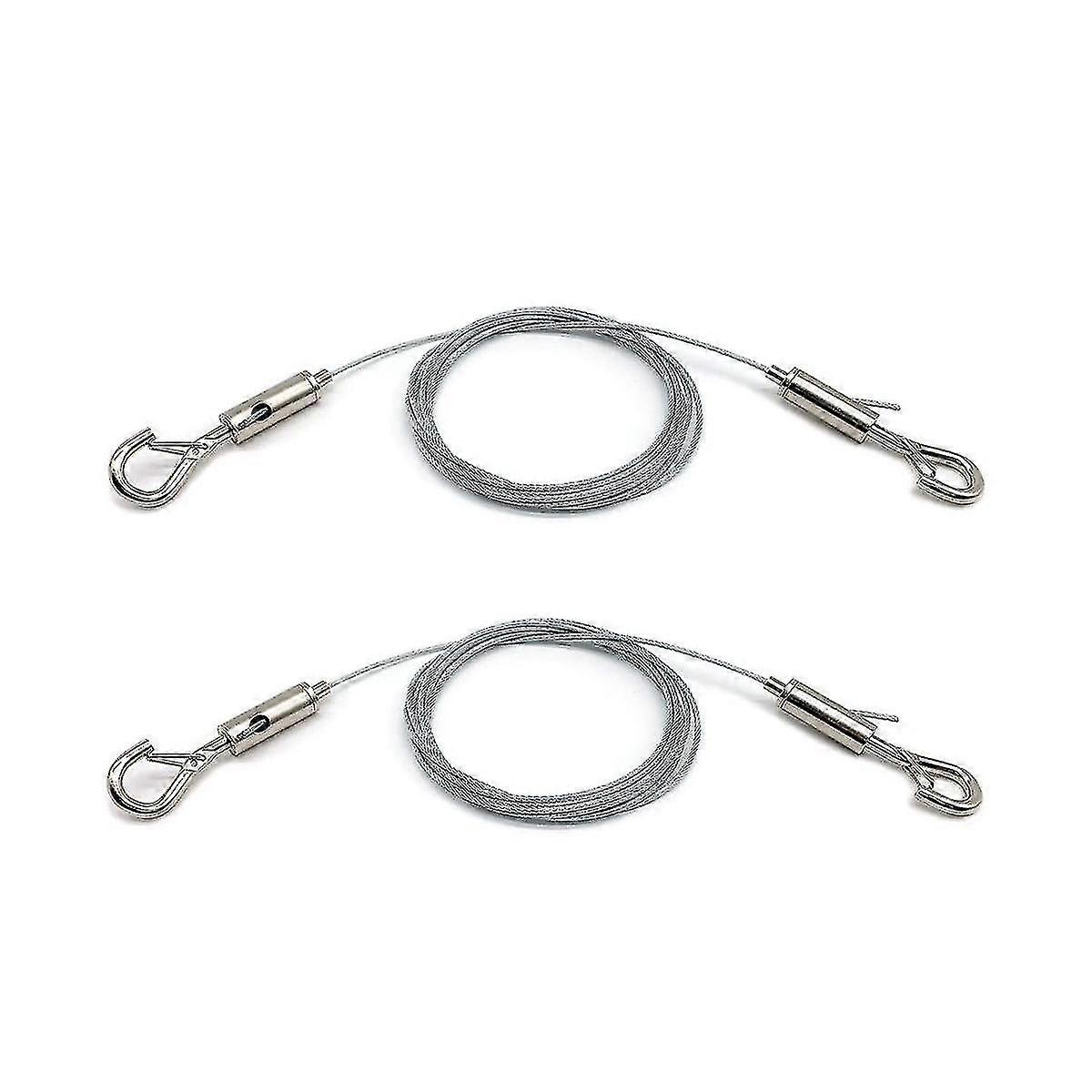 2 حزمة قابل للتعديل صورة معلقة سلك الثقيلة يدعم 50 رطل ، حبل أسلاك الفولاذ المقاوم للصدأ ، ل