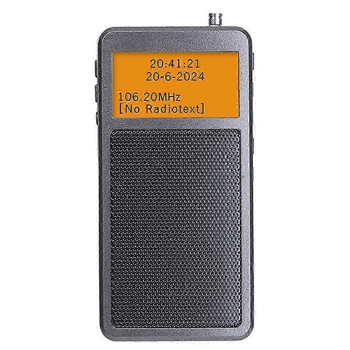 Portable Bluetooth Radio Pocket Mini FM Stereo Radios Wireless Bluetooth Speaker with Alarm Clock fo