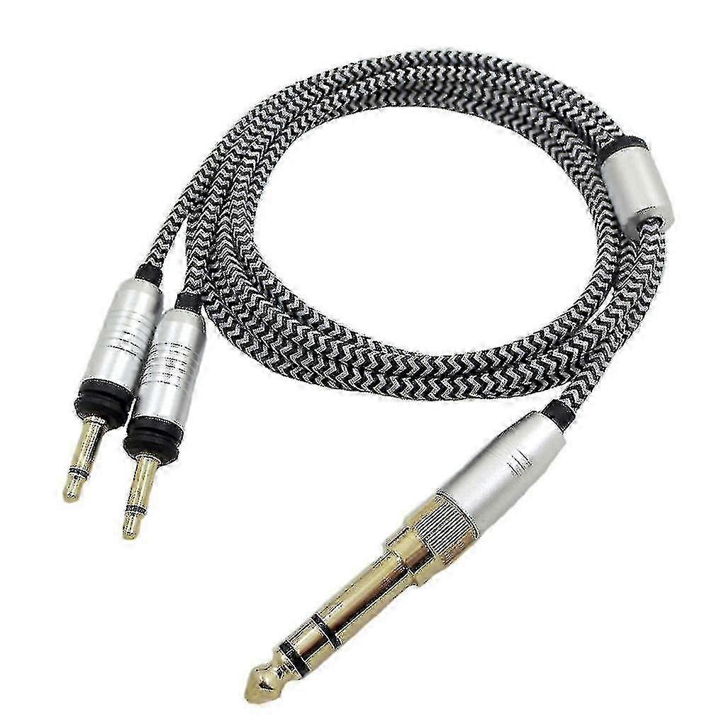 3K 3.5mm Audio Splitter Cable – 1 Male To 2 Female – Right Angle Plug – 30cm Teal